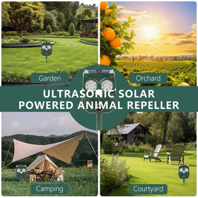 LRENQLLY yard-use view depicts versatile placement on patios, farms, and camps.