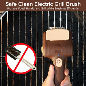 Lrly 700 RPM cleaning power for quick residue removal on grills.