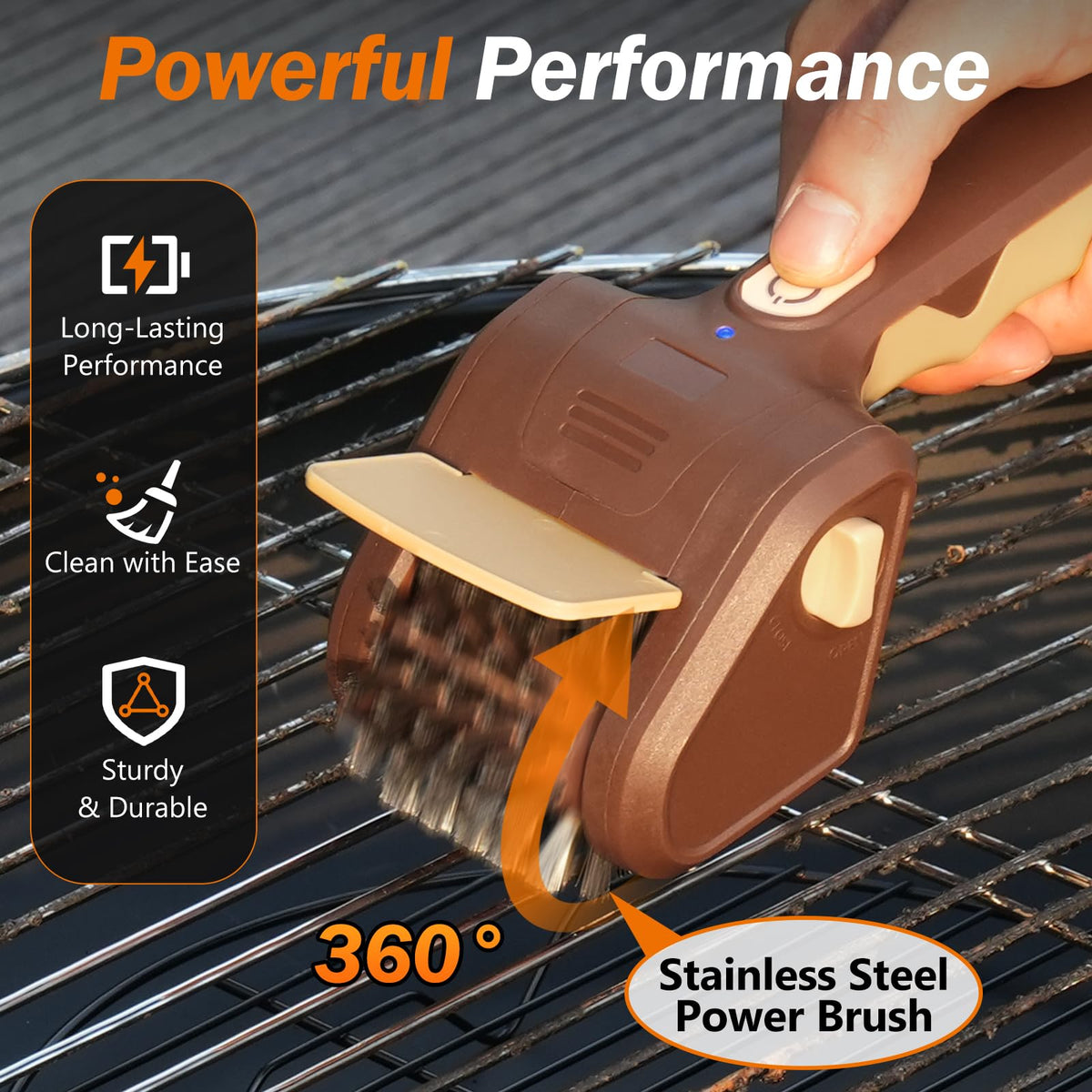 Lrly stainless-steel roller cleaner highlights bristle-free cleaning.