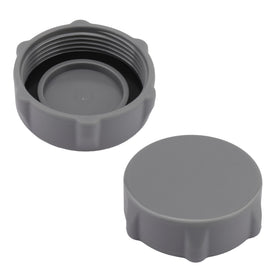 LRWZOV P01006 gray drain valve cap front view enables secure leak prevention.