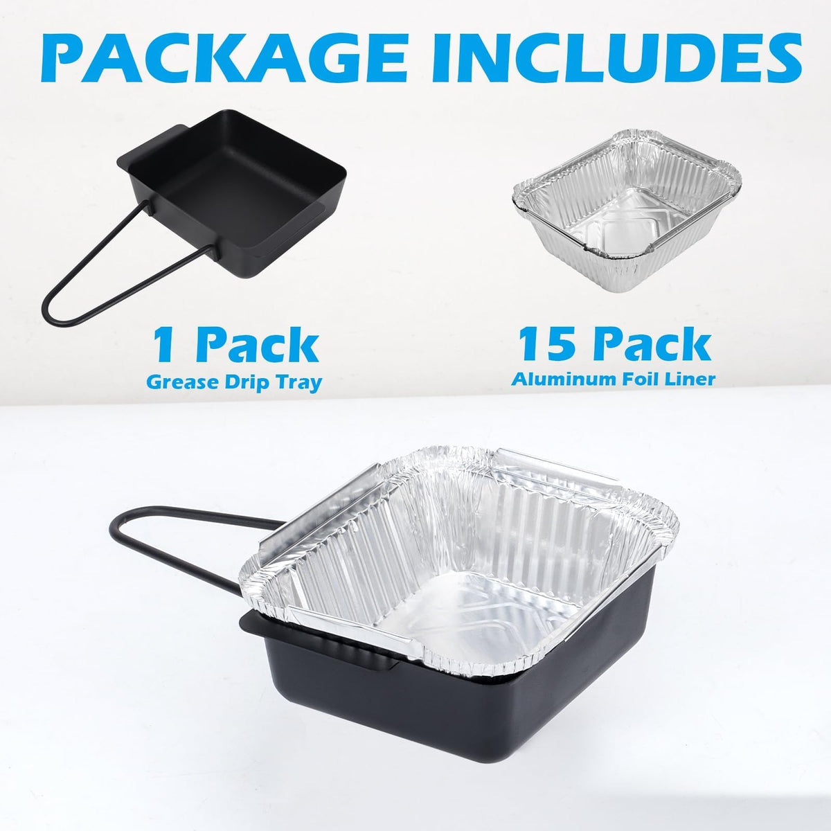 LS'BABQ extended-handle design keeps hands away from heat.