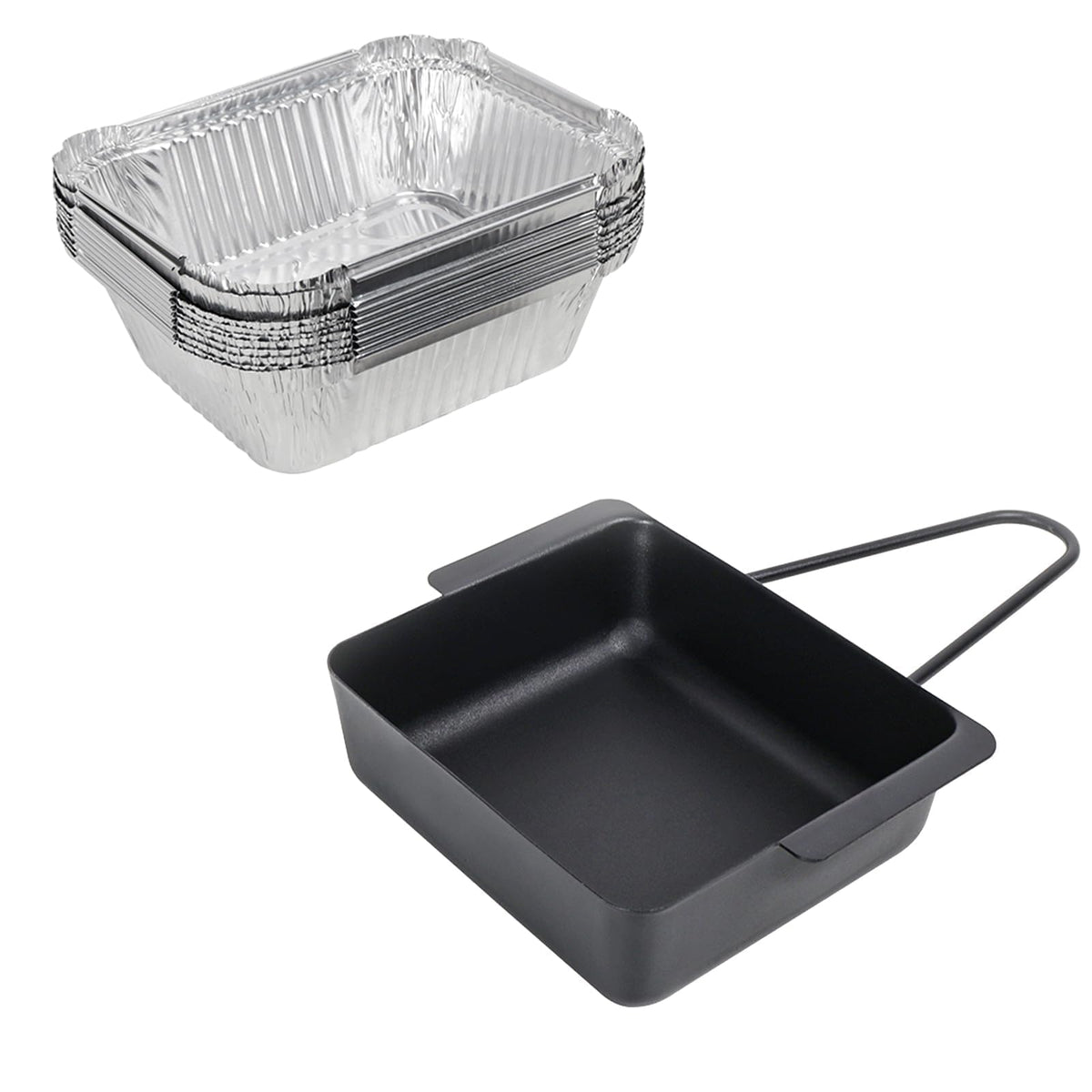 LS'BABQ grill drip pan with Nexgrill compatibility for easier grease collection.