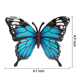 LSFFM butterfly wall art with folding wings enhances garden drama and realism.
