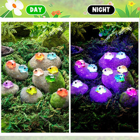 LSGYPAQ mini frogs for dollhouse, terrarium, and craft decor.