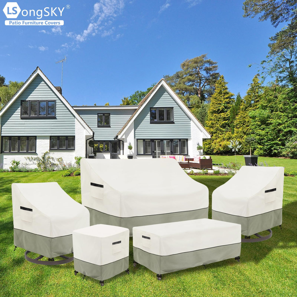 LSongSKY fit up to 58W x 32.5D x 31H inches for roomy loveseats