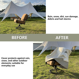 LSongSKY bottom-strap attachment keeps cover secure during strong gusts.