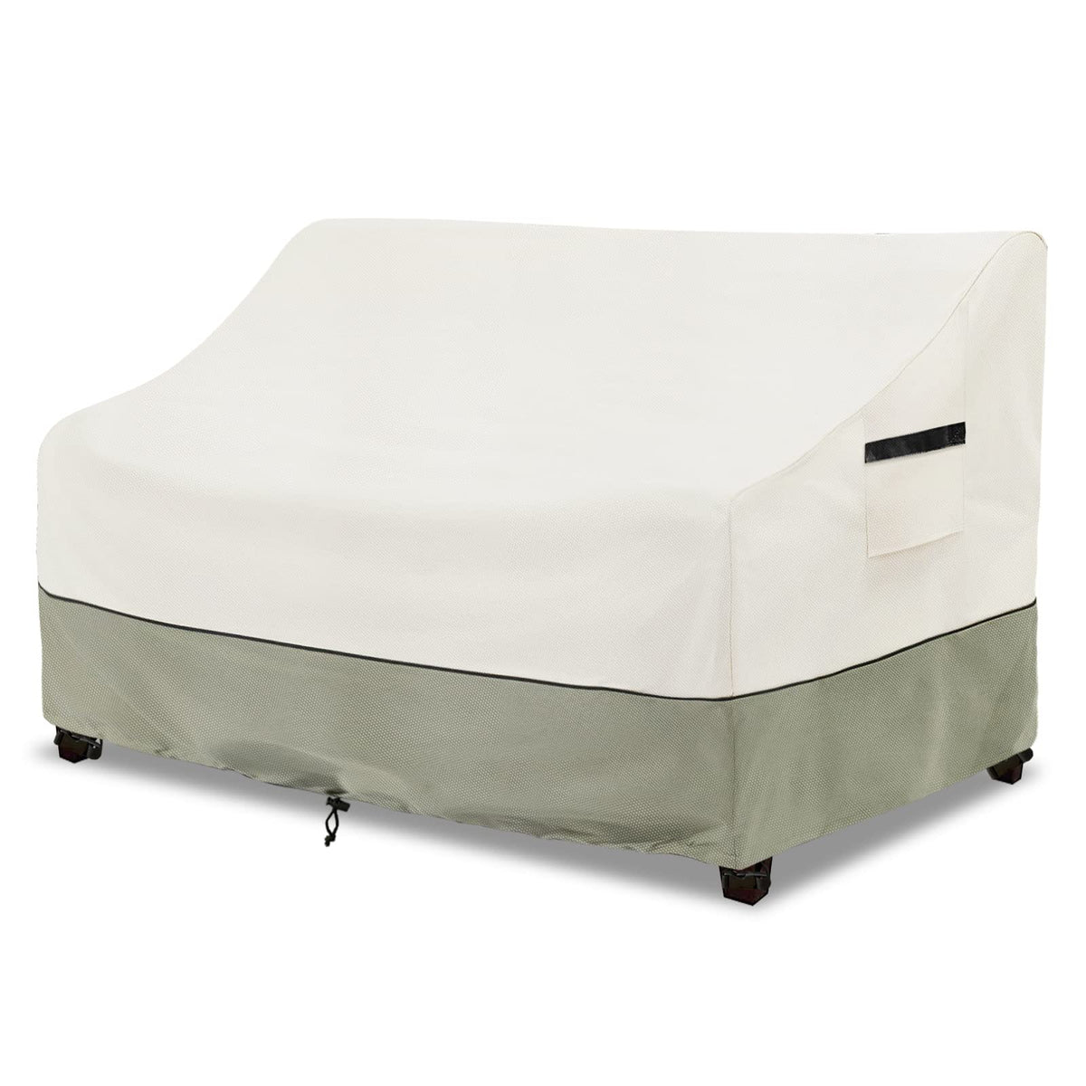 LSongSKY patio 3-seater sofa cover front view protects from rain and sun