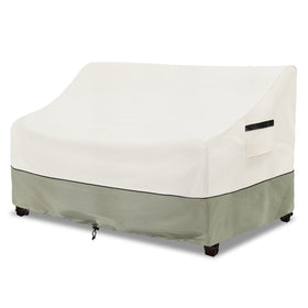 LSongSKY patio 3-seater sofa cover front view protects from rain and sun