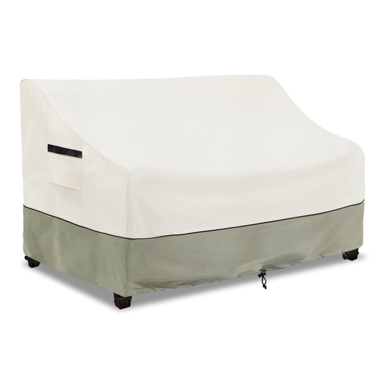 LSongSKY patio 3-seater sofa cover front view protects against sun and rain