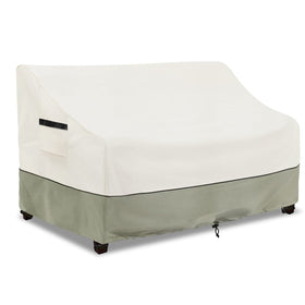 LSongSKY patio 3-seater sofa cover front view protects against sun and rain