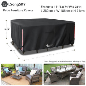 LSongSKY rocking-chair cover fits securely for windy conditions