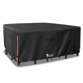 LSongSKY sectional sofa cover shields wicker and wood furniture from sun and dust