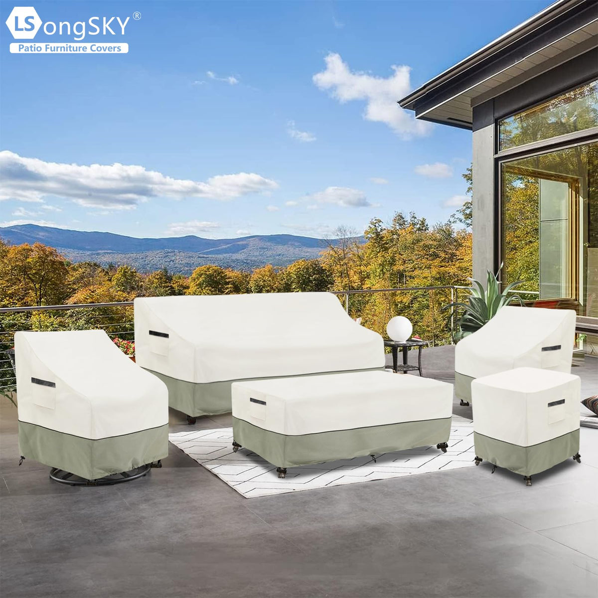 LSongSKY storage bag included for tidy off-season storage
