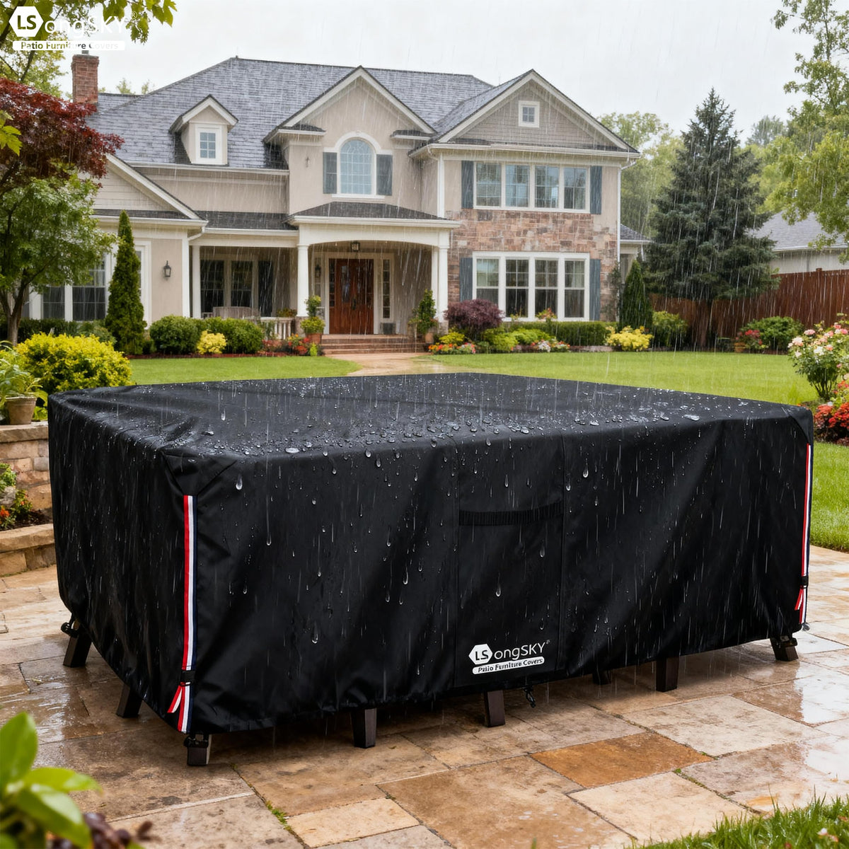 LSongSKY waterproof 600D Oxford cloth protects furniture from elements