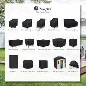 LSongSKY waterproof-heavy-duty-oxford-fabric guards against rain and fading.