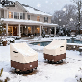 LSongSKY waterproof fabric keeps chairs dry during rain and snow