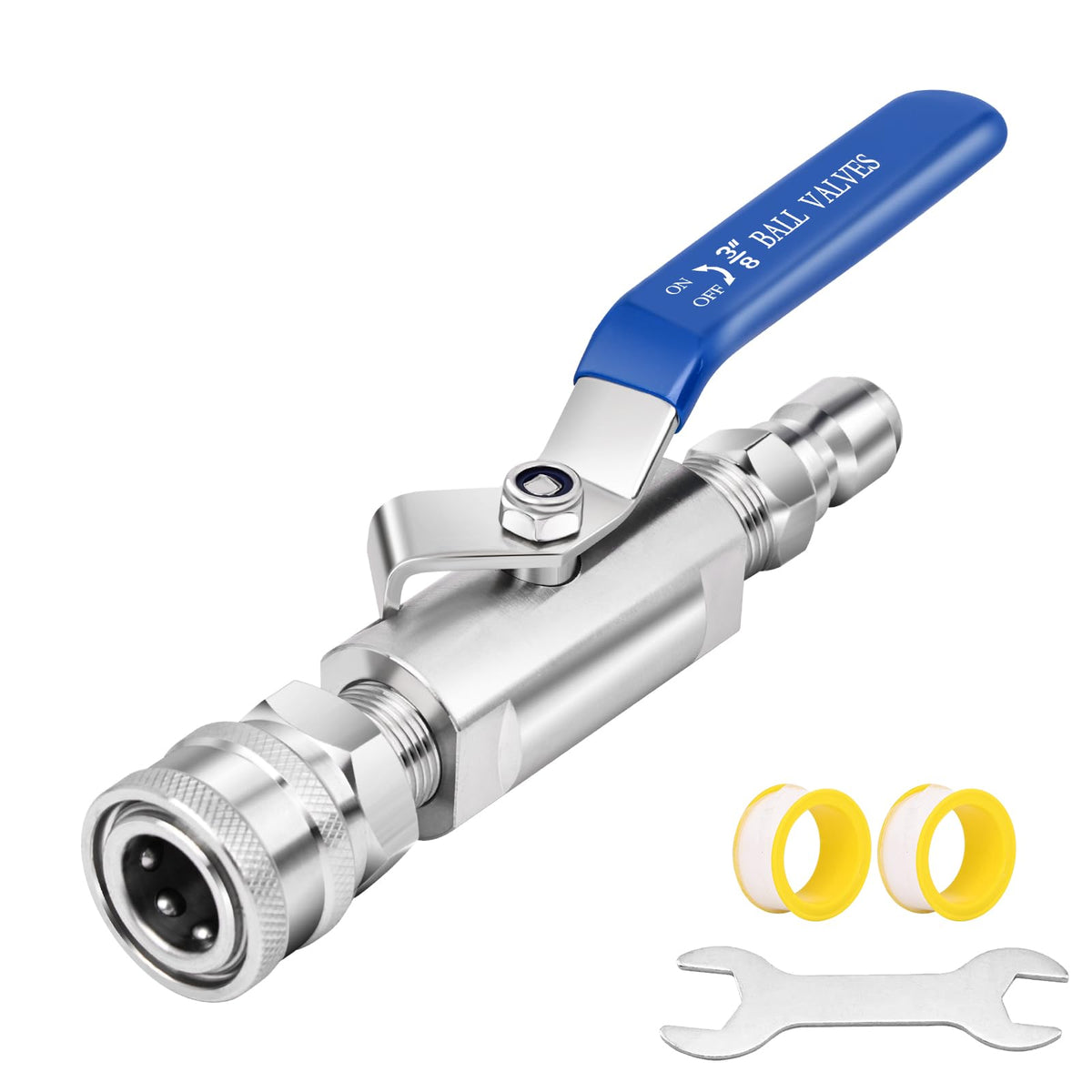 LSORPWK ball valve pressure washer body enables precise water control in outdoor cleaning