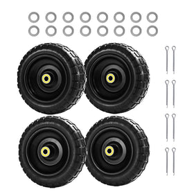 LTNICER 10-inch flat-free tires four-pack ready for Gorilla Carts