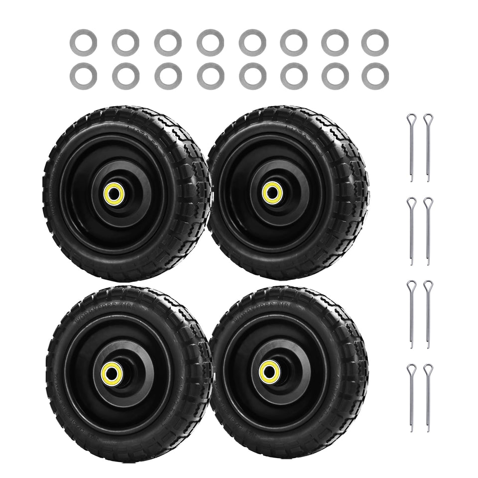 LTNICER 10-inch flat-free tires four-pack ready for Gorilla Carts
