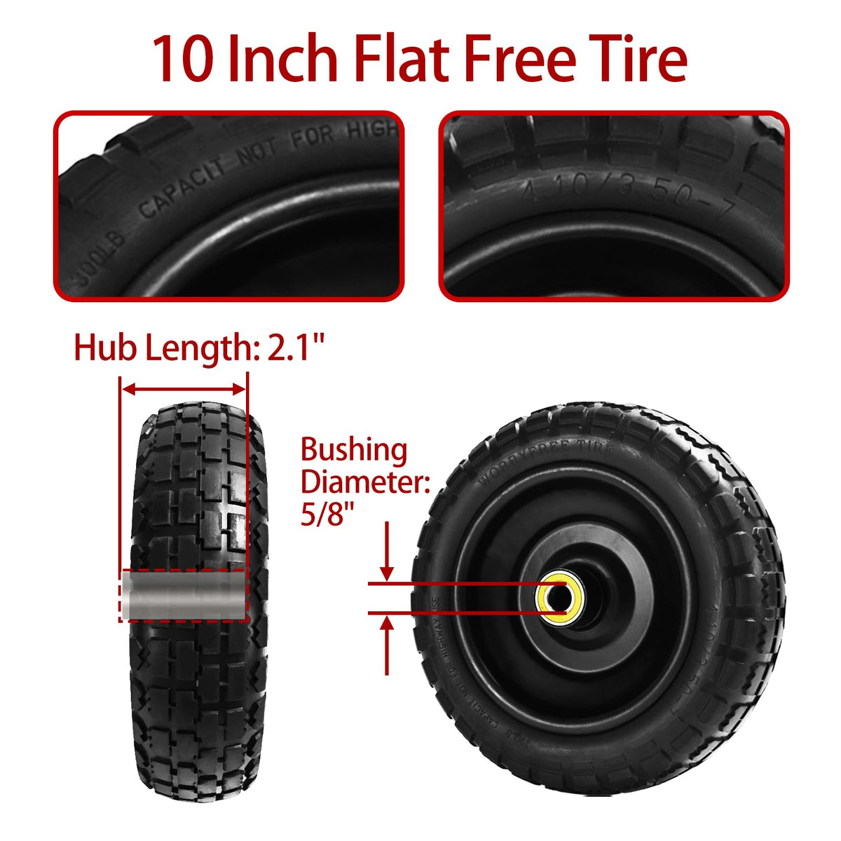 LTNICER 2-1 offset hub design improves cart maneuverability