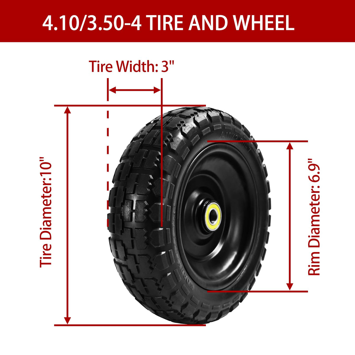 LTNICER flat-free tire bearing system for smooth operation
