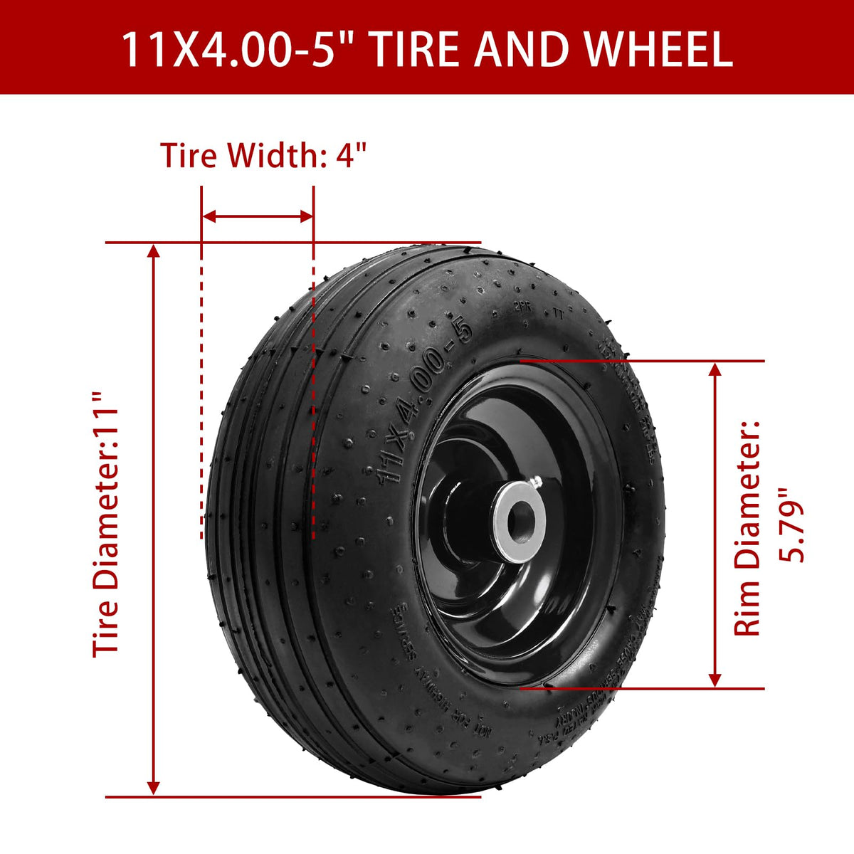 LTNICER tire tread detail highlights grip for uneven lawn surfaces