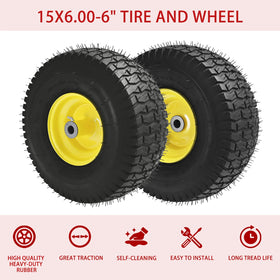 LTNICER tubeless 4-ply tire close-up shows durable rubber and simple mounting.