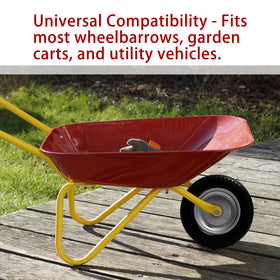 LTNICER wheelbarrow in action illustrates load handling with durable solid tire