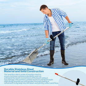 LTSEAME Sand Flea Rake ideal for collecting sand fleas and shark teeth