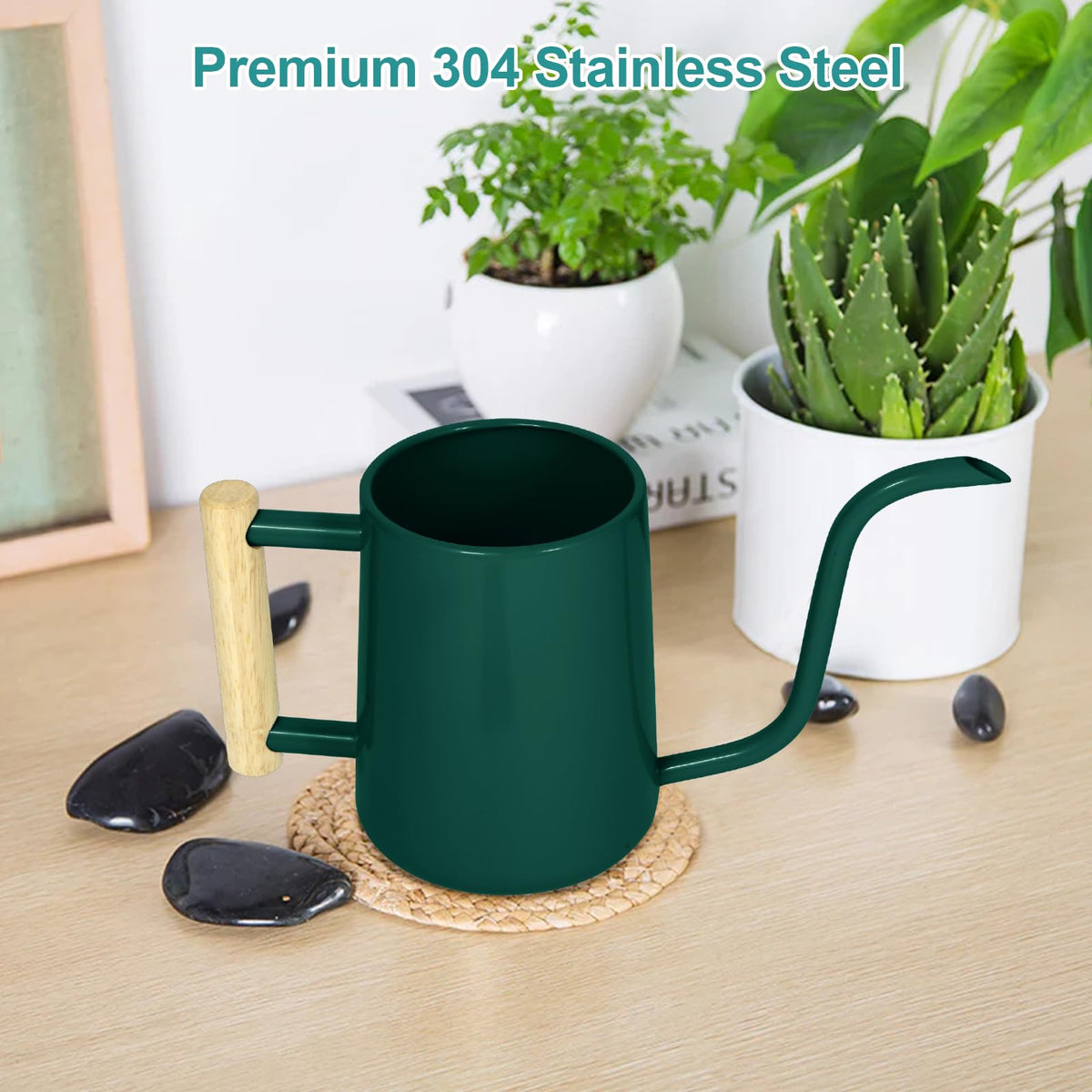 LTSUMI Alpinegreen durable stainless steel body resists rust and scratches.