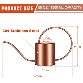 LTSUMI watering can in copper tone for stylish home decor