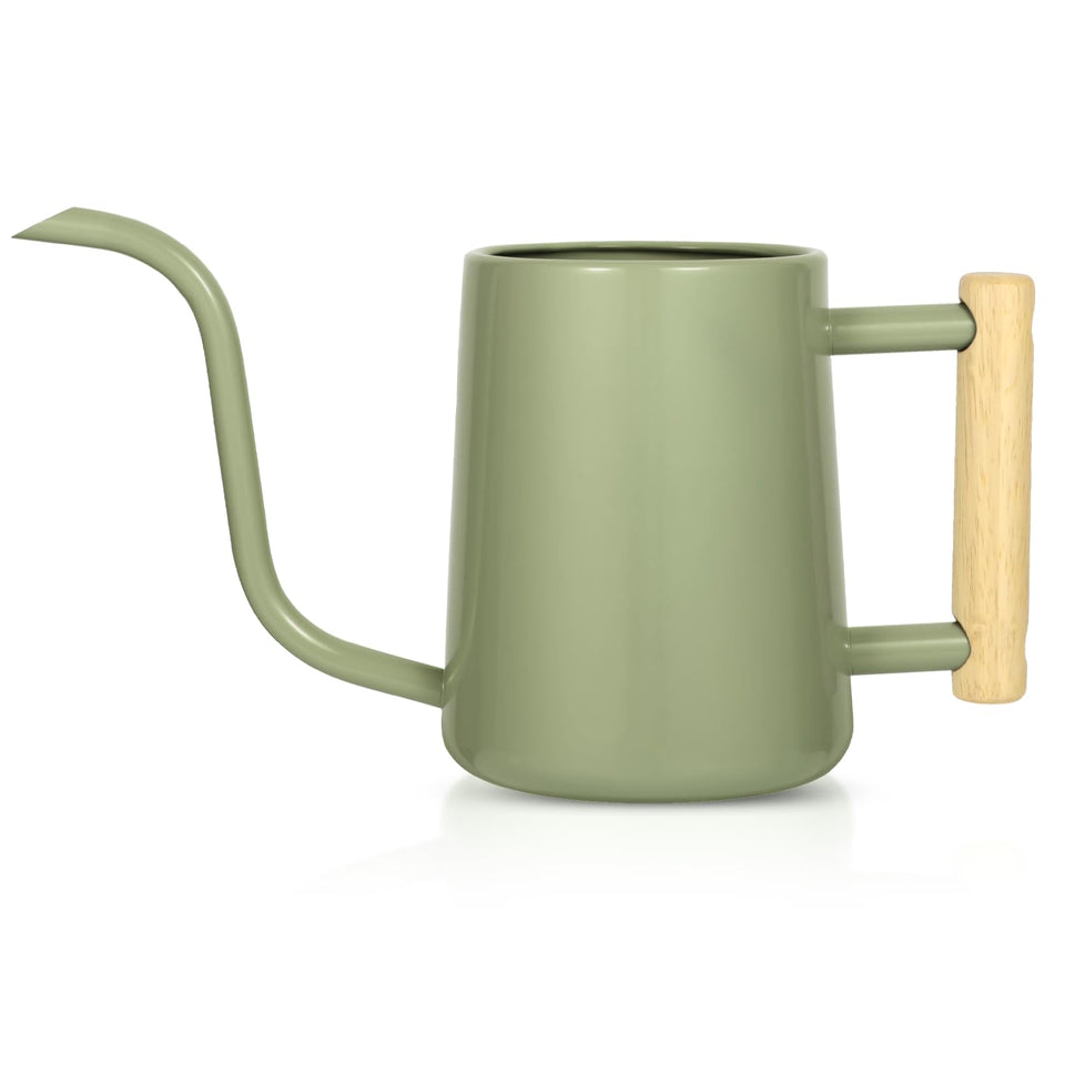LTSUMI Sage Green Watering Can with long spout for precise indoor watering.
