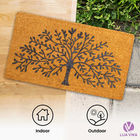 LUA VIKA easy-to-clean mat shakes out dirt and dries quickly.
