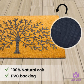 LUA VIKA entryway mat 16x27.5 inches fits most thresholds.