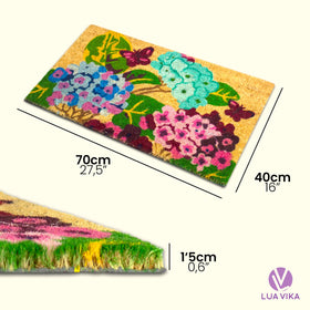 Lua Vika doormat patio entrance close-up emphasizes durable fibers for everyday use