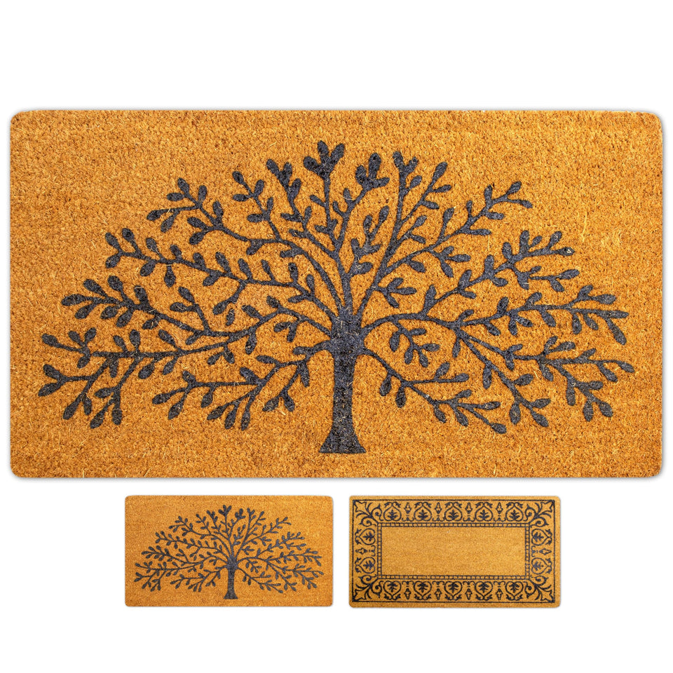 LUA VIKA Tree of Life doormat for outdoor and indoor use, welcome guests and trap dirt.