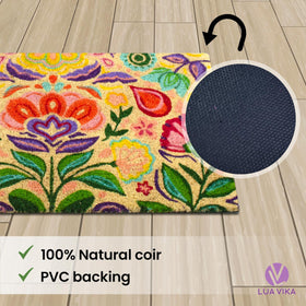Lua Vika doormat is easy to shake out or brush clean.