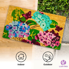 Lua Vika non-slip backing detail demonstrates safety on smooth floors