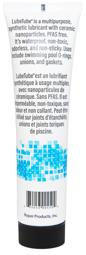 LubeTube biodegradable formula protects O-rings without staining.