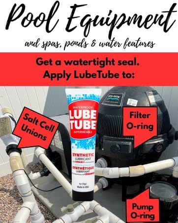 LubeTube grease applied to filter-seal ensuring watertight O-ring performance.