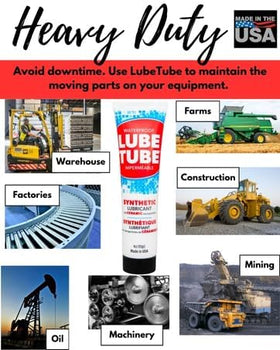 LubeTube 4oz tube lasts through multiple maintenance cycles.