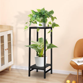 LUBORN two-tier shelf helps you arrange plants or small decor items