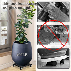 LUBORN 360-degree swivels glide smoothly over carpets, soil, and lawns.