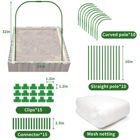LUBORN breathable, see-through netting protecting vegetables and fruits