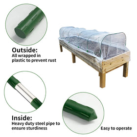 LUBORN DIY grow tunnel options 21x32 and 34x25 for custom coverage