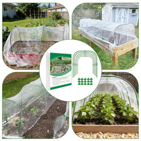 LUBORN easy-installation setup demonstrating frame and netting alignment