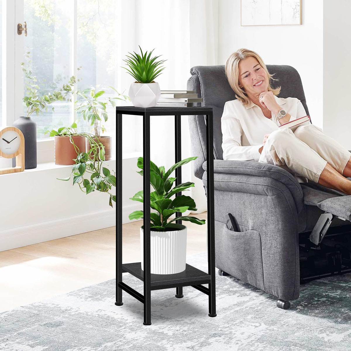 LUBORN heavy-duty metal frame closeup shows durable construction and rust resistance