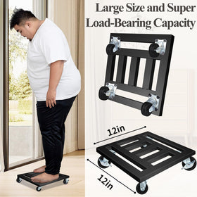 LUBORN lockable caster wheels let you secure tall outdoor pots.