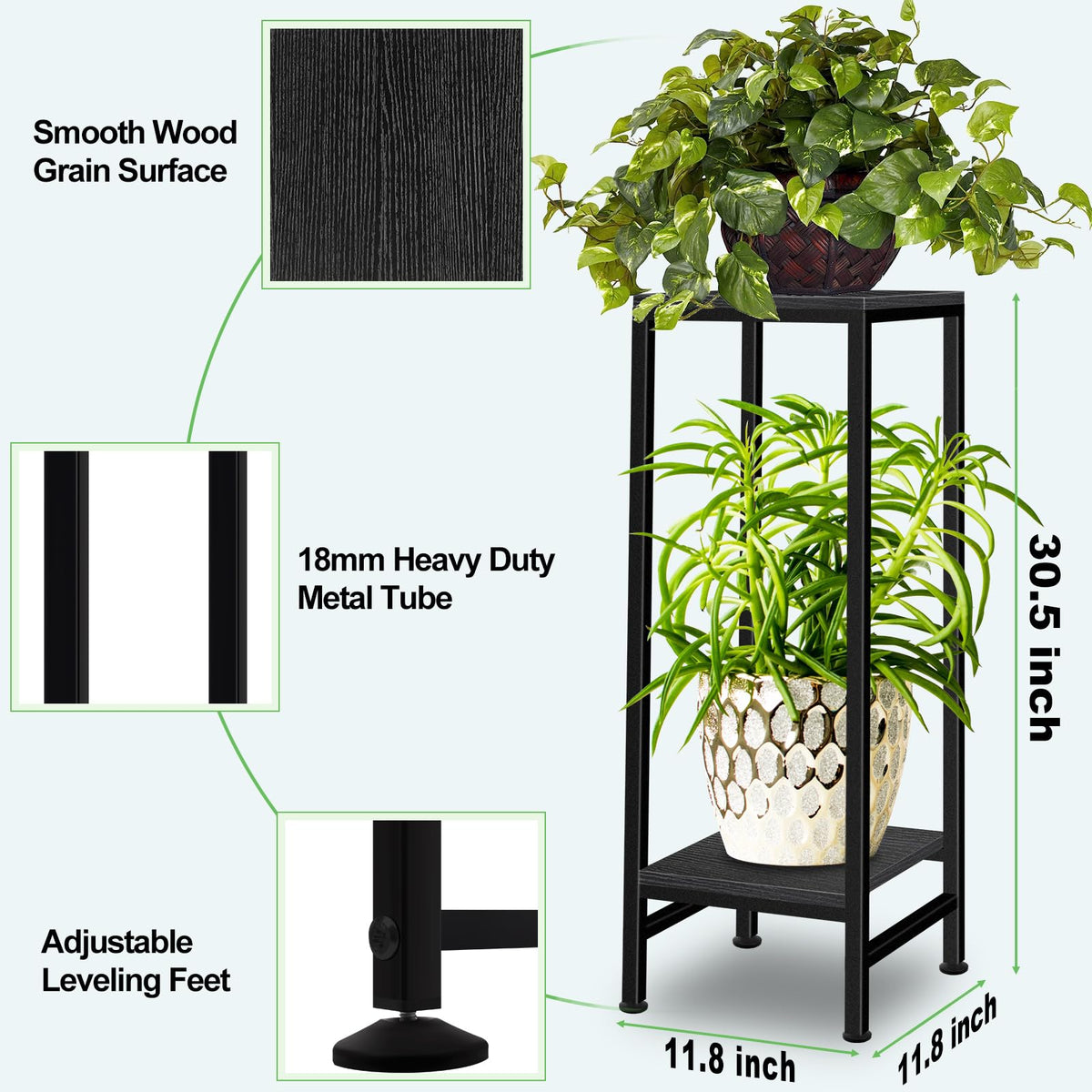 LUBORN MDF tray wood pattern highlights waterproof surface for easy care