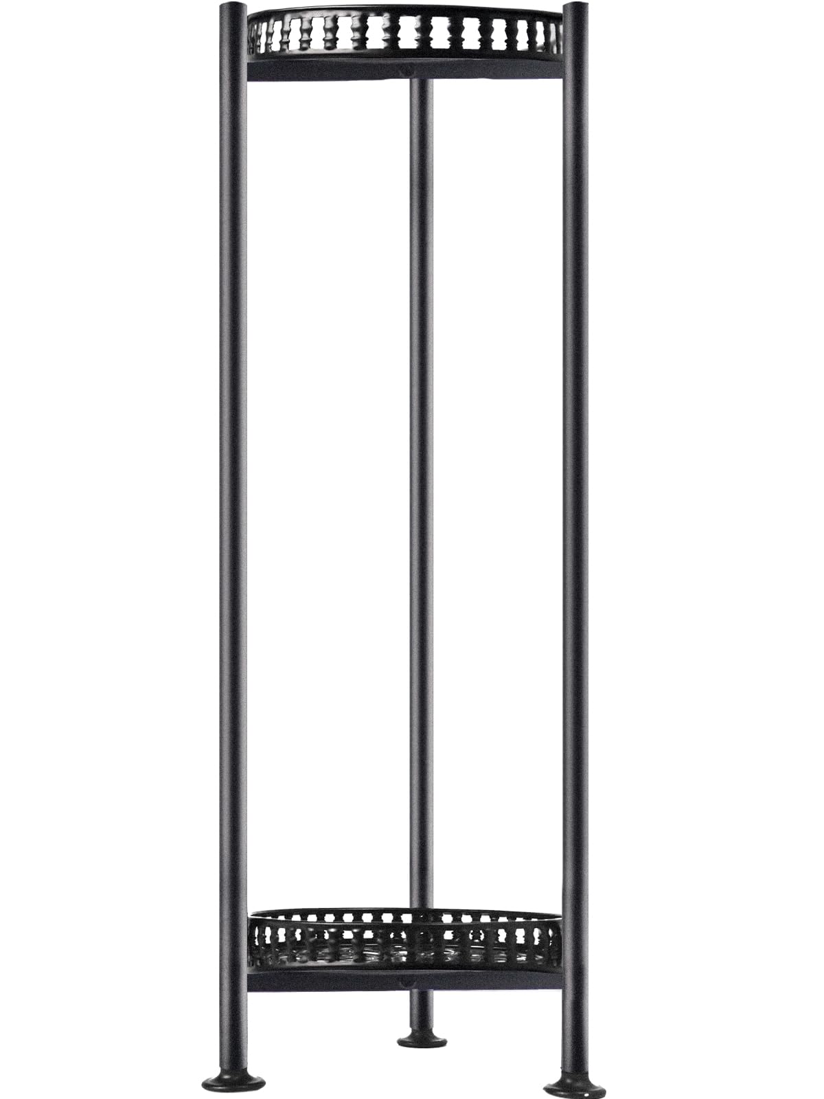 LUBORN 30-inch plant stand side profile; sturdy metal frame for indoor or outdoor use